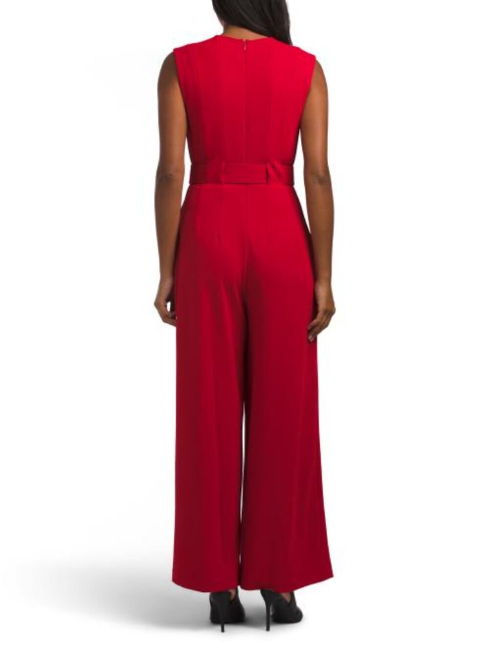 CALVIN KLEIN Belted Wide Leg Jumpsuit - Picture 3 of 3
